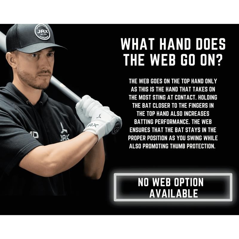 Jax Batting Gloves | Baby Blue | Pro Cuff -