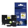 Brother Genuine Ptouch FLe-6511 Flag Label (Black Letter/Yellow) Cable Marking
