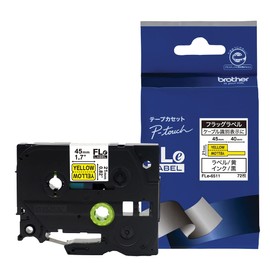 Brother Genuine Ptouch FLe-6511 Flag Label (Black Letter/Yellow) Cable Marking