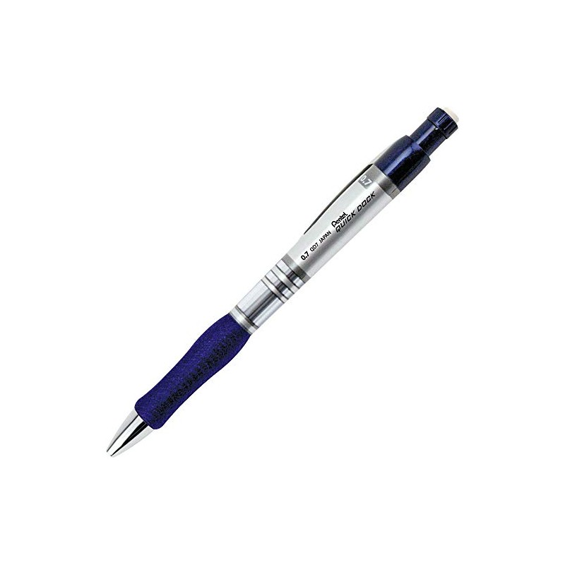 Pentel Mechanical Pencil, Quick Dock, 0.7mm, Blue (PENQD7EC)