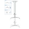 VIVO Universal Extending Ceiling Projector Mount, Height Adjustable Projection, White,
