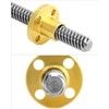 QWORK 4 Pack T8 300mm Lead Screw and Brass Nut