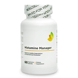 Healthy Habits Living Histamine Manager – 18,000 HDU of Diamine Oxidase DAO per Serving – Digestive Enzyme to Help Block and Manage Food-Derived Histamine Intolerance – 60 Capsules (2 Bottles)