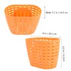BESPORTBLE Kids Bike Basket Detachable Front Basket Plastic Bicycle Storage