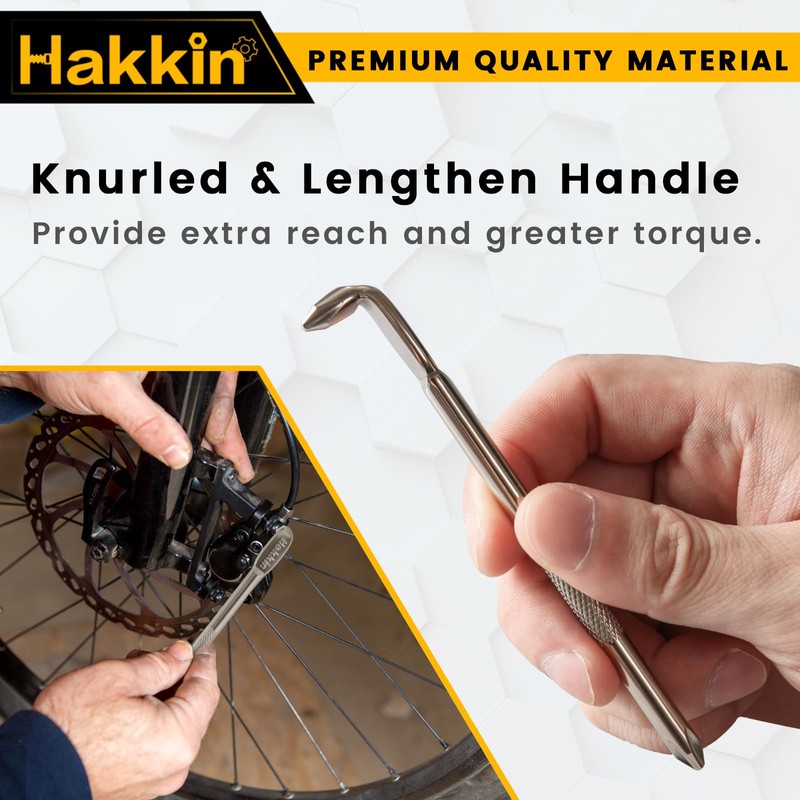 Hakkin 3PCS Offset Screwdriver Set S2 Steel L-Type Double Head