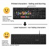 German Keyboard QWERTZ Layout Wired USB,(Not Fading Character) Laptop/PC