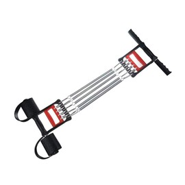 Fitness Chest Expander Chest Expander for Man - Multi-Function 5 Springs Chest Muscle Expander Pulling Exerciser with Feet Home Fitness Equipment