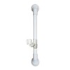 18 in MedGear Wall-Mount Bath Assisting Grab Bar, White &