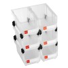 VEVOR Plastic Stackable Storage Bins 6 pcs Garage Organizer Bins