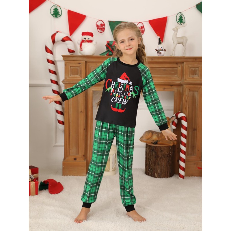 Naiyafly Matching Family Christmas Pyjamas Set Santa Clause Deer Print