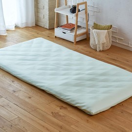 Showa Nishikawa Flat Sheet, Single, 100% Cotton, Made in Japan, SUYA-LAB Flat Sheet, Daily Satin, Easy Care, Green 2240781438403