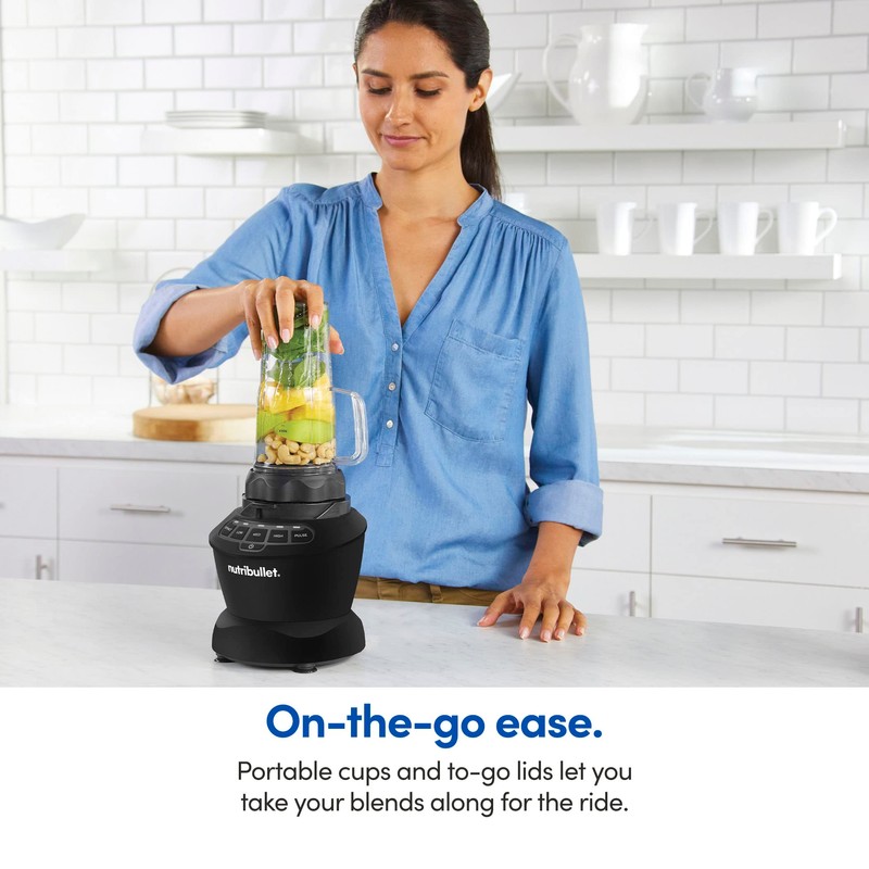 nutribullet Full-Size Blender Combo 1200W –Matte Black