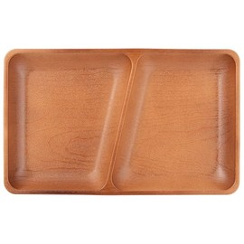 Yamanaka-nuri Naturel Square Partition Plate Black & Brown M17398-7