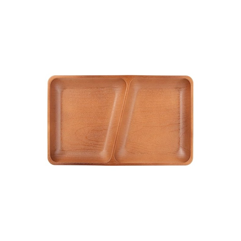Yamanaka-nuri Naturel Square Partition Plate Black & Brown M17398-7