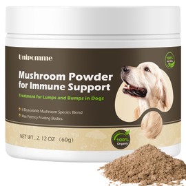 Dogs Lumps and Bumps & Lipoma Treatment - Turkey Tail Mushroom Supplement for Dogs - Buddy Natural Immune Support & More Energy Guard with Lion’s Mane, Chaga, Reishi, Shiitake Mushrooms