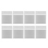 8Pcs Cooling Fins Aluminum Power Radiator Heat Sink Kit for