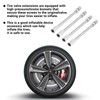 Classicseali 4PCS Tire Valve Extension,4 in 100mm Schrader Valve Extension