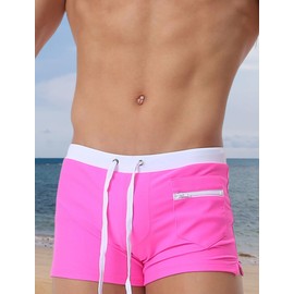 Ausing Swimm Trunks Men Swim Shorts Board Shorts Mens Swimwear Quick Dry Beach Shorts Swimming Boxer S Pink