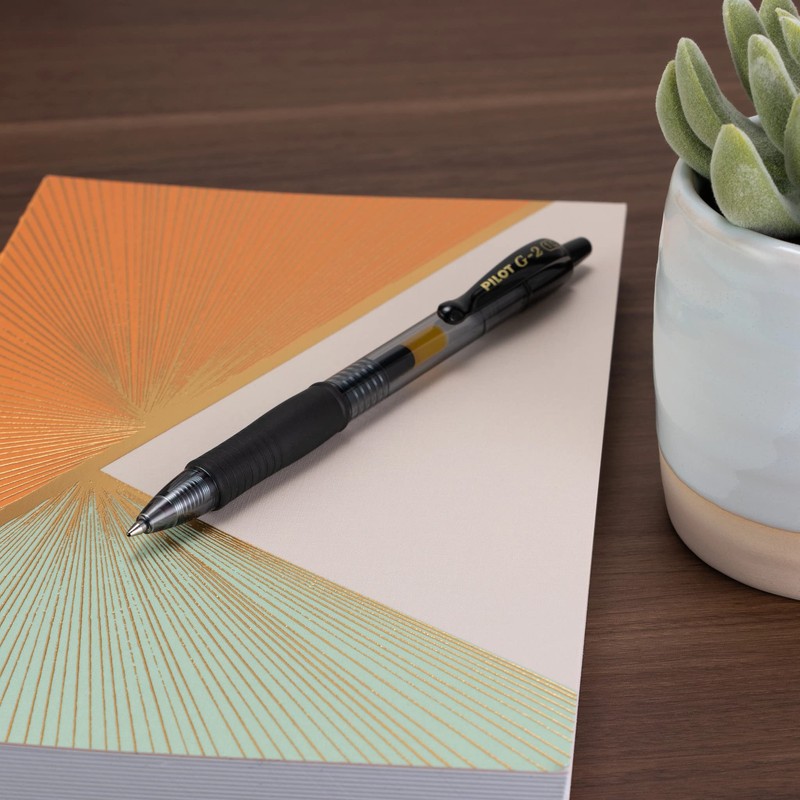 Pilot G2 Premium Gel Pens, Black Pens, Bold Point 1
