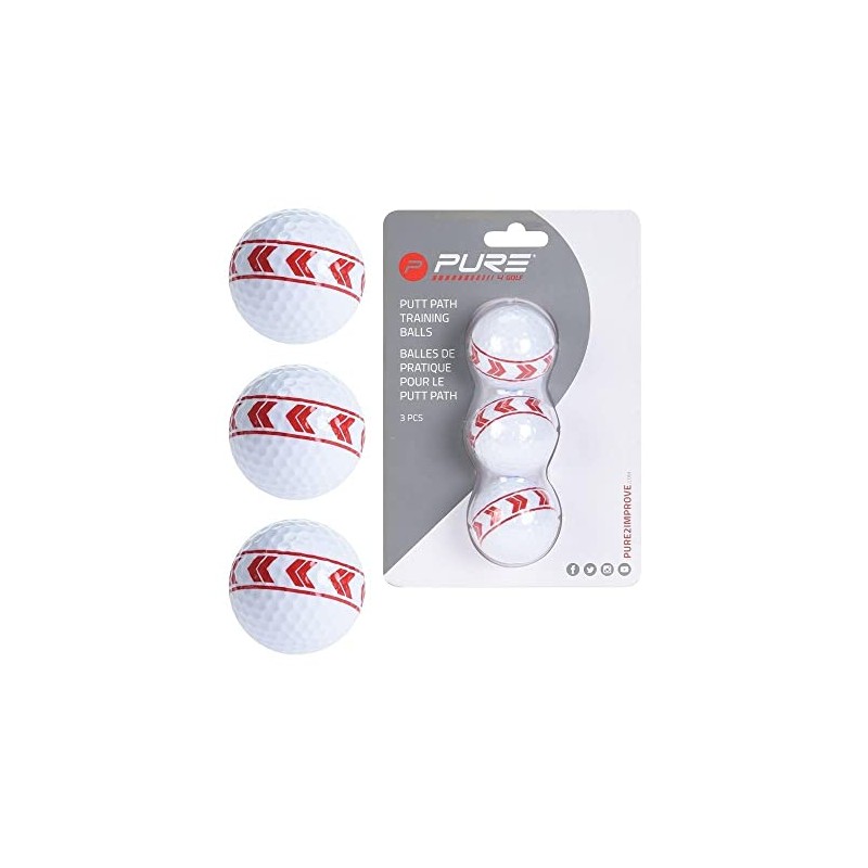 Pure2Improve Align Golf Ball, Set of 3