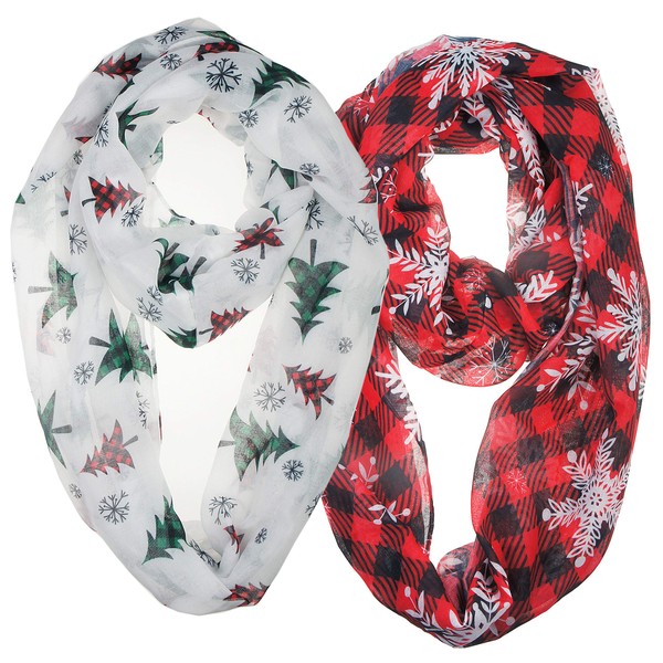 VIVIAN & VINCENT 2 Pack of Soft Lightweight Christmas Holiday