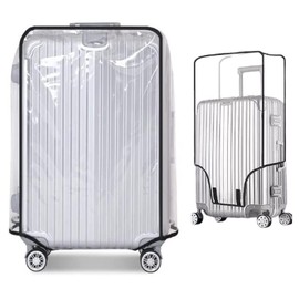 Transparent PVC Suitcase Cover, Waterproof Luggage Cover, Dustproof Suitcase Protector Cover, Fit for Business Trip Travel School Daily Use, clear, Clear PVC Suitcase Cover
