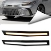 BINQIGOO 2Pcs Grille Lights LED Bar Front Switchback White&Amber LED