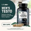 LIFE 360+ Men's Testo | Suplemento Alimenticio con Fenogreco, Maca