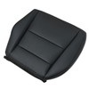 NLQR Passenger Bottom Perforated Microfiber Leather Seat Cover Black Compatible