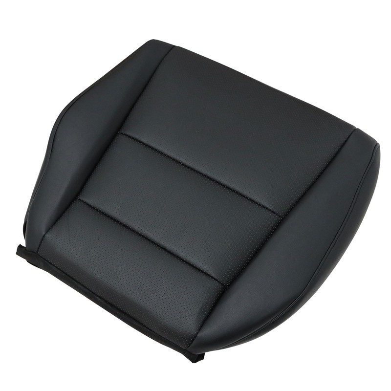NLQR Passenger Bottom Perforated Microfiber Leather Seat Cover Black Compatible