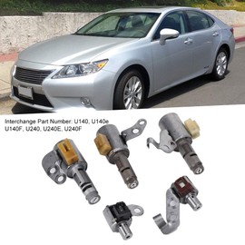 Juego de Solenoide de Transmisión 5 Piezas Válvula Solenoide de la Caja de Cambios U140, U140e, U140F, U240 para 4 SP AWD L4 2.0 2.4L