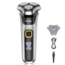 Electric Razor for Men with Pop-Up Trimmer, IPX7 Waterproof Electric Shaver