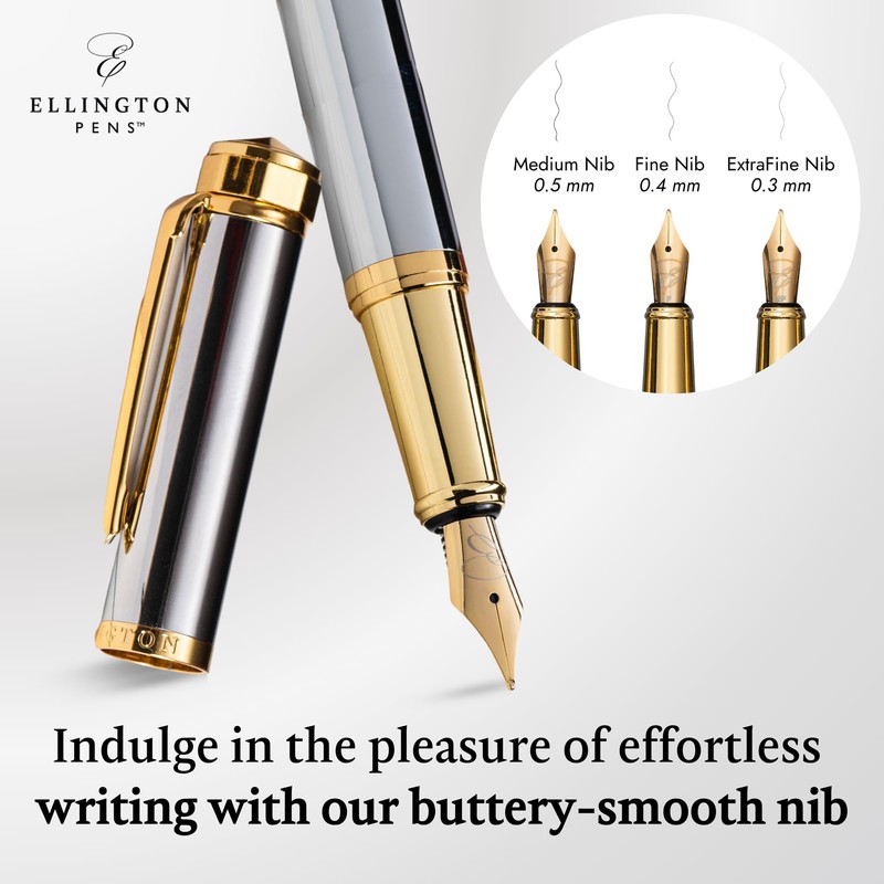 Ellington Pens Luxury Fountain Pen Set- Fountain Pens for Writing