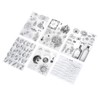 6pcs Silicone Embossing Folders Multipurpose DIY Craft Template Molds for