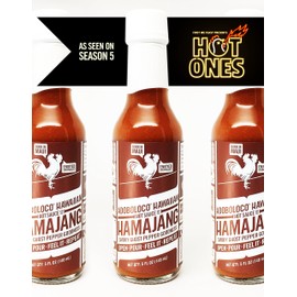 Adoboloco Hot Sauce HAMAJANG Hawaiian Spicy Chili Sauce (3-Pack) Very Hot Smoked Ghost Pepper Chili Sauce - Featured on Hot Ones!