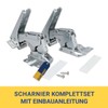Europart Door Hinge Set for Bosch 10052968 Fridge Freezer Combination