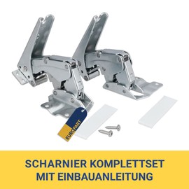 Europart Door Hinge Set for Bosch 10052968 Fridge Freezer Combination Silver