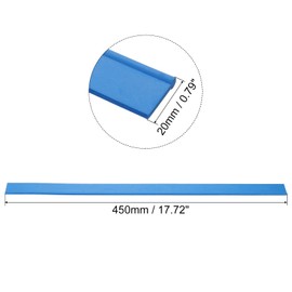 MECCANIXITY Replacement Squeegee Rubber for Window, Glass, Shower Doors, Tile Wall, 17.72 Inch, Blue