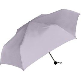 Nakatani Natural Basic All-Weather Folding Umbrella UV All Weather Purple [944-002] Manual Open Parent Pole Size: 21.7 inches Black Coating Windproof