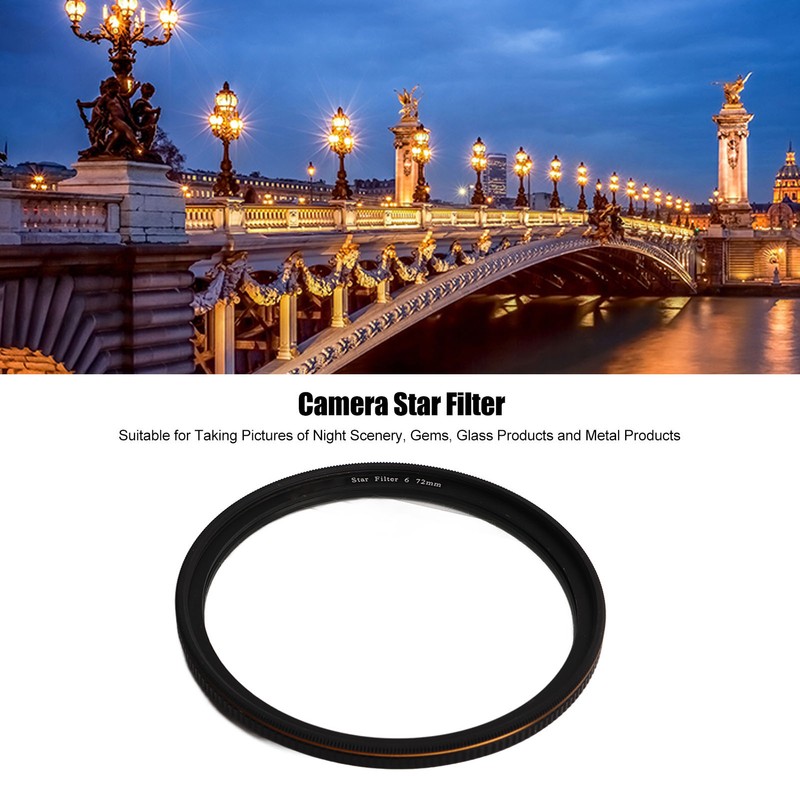 Star Filter 6 Line High Definition Coating Adjustable Cross Screen
