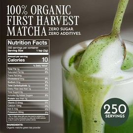 Encha Matcha En Polvo Para Latte - T Verde Matcha Orgnico Sin Azcar First Harvest, De Uji, Japn (500 G1 Lb). Polvo Premium Para Matcha Latte Y...     