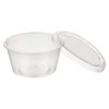 VEPATIM 100 Dressing Cups Sauce Cups 125 ml Transparent with
