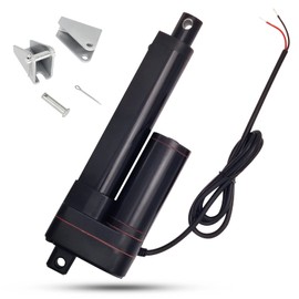 JQDML 4 Inch 4" Stroke 660lbs/3000N Speed 5mm/s Heavy Duty IP65 Waterproof Linear Actuator 12V Electric Actuator with Mounting Brackets