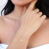 Gold Initial B Bracelets for Women Girls Dainty Layered Letter