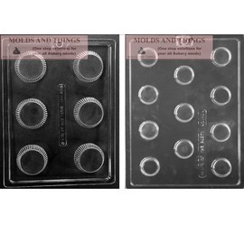 MINI PLAIN COOKIE Chocolate Candy Mold With Molding Instruction + 25 set of packaging Kit