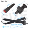 Dewkake Golf Cart Seat Belts Kit, 4pcs Universal Retractable Front