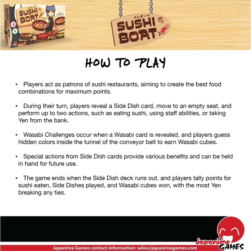 Japanime Games Sushi Boat