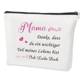 Muttertagsgeschenke für Mama,Danke Bonus Beste Geburtstag Werdende Besondere Personalisierte Erster Muttertag Weihnachten Valentinstag Werdende Mama Geschenk Deko,Beste Mama der Welt Kosmetiktasche