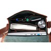15" Leather Messenger Bag Laptop Case Office Briefcase Gift For