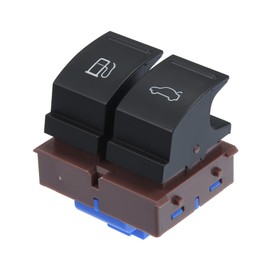 A ABSOPRO 1 Piece Fuel Tank Door Boot Lid Button Switch for VW Black